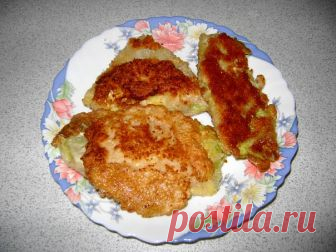Капустные шницели с сыром.