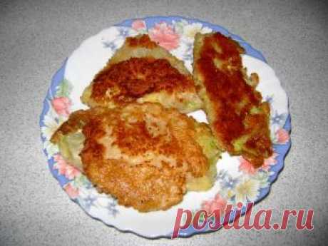 Капустные шницели с сыром.