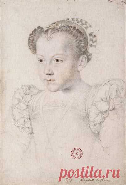 MARIE ELISABETH DE VALOIS (1572-1578) ~ only child of Charles IX of France and Elisabeth of Austria by Francois CLOUET