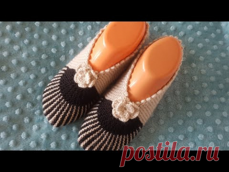 İki şiş ile şık patik modeli