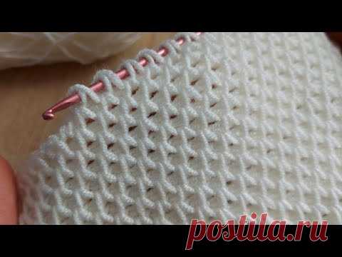Super Easy Tunisian Knitting - Tunus İşi Çok Kolay Örgü Modeli