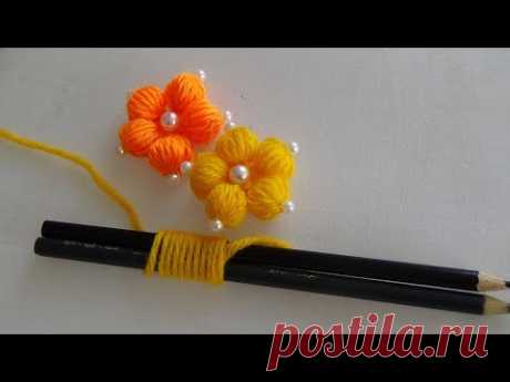 Hand Embroidery: Making Flowers With Simple Trick (PART 1)