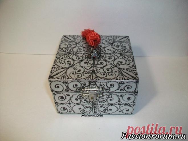 Шкатулки с точечной росписью. - запись пользователя Лина(Галина Пальмова) в сообществе Декупаж в категории Декупаж. Работы пользователей