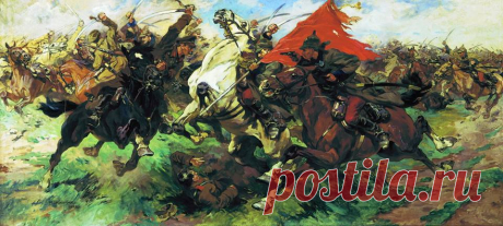 Самокиш Николай Семёнович (1860—1944)
Атака конницы. Борьба за знамя. 1929