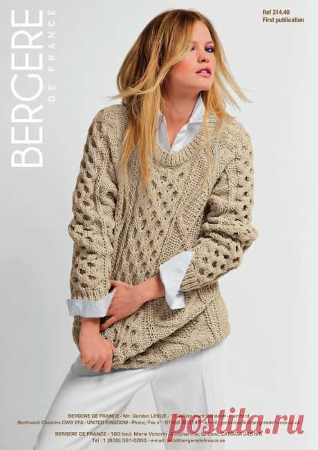 Irish Knit Sweater in Bergere de France PurMerinos. Discover more Patterns by Bergere de France at LoveCrafts. From knitting & crochet yarn and patterns to embroidery & cross stitch supplies! Shop all the craft materials you need to start your next project.