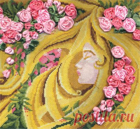 Вышивка лентами. Видео мастер-классы всех основных приемов!