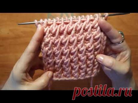 Таким узором ВЫ ЛЕГКО быстро свяжите, шапку, снуд, кардиган, свитер.