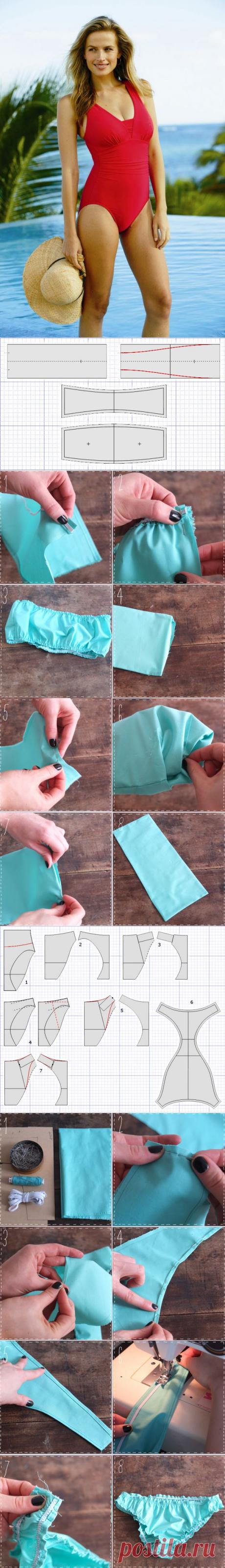 Как сшить купальник своими руками: фотоинструкция