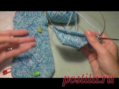 Носочки от мыска. Вяжем рисунок.