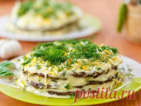 2 необычных рецепта из печени: торт и пень