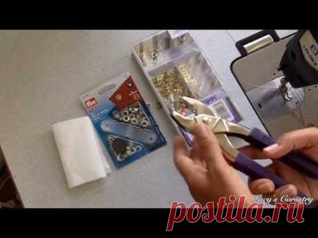 Prym Vario Grommet-Setting Pliers Demonstration | Lucy's Corsetry - YouTube