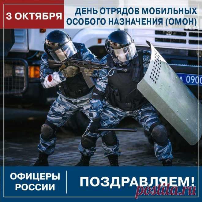 В День ОМОН хочется пожелать простых вещей: чтобы в работе было меньше тревог, в жизни — больше радости, а в сердце — мир. Спасибо за службу, бойцы! Открытки на День ОМОН