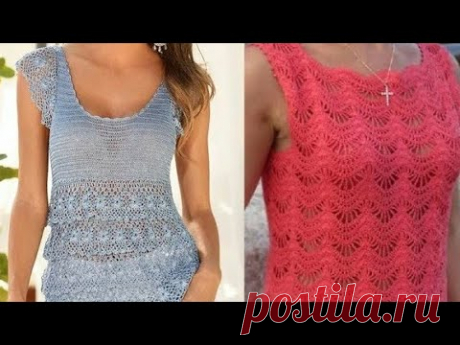 Летние модели крючком со схемами - Summer crochet patterns with patterns