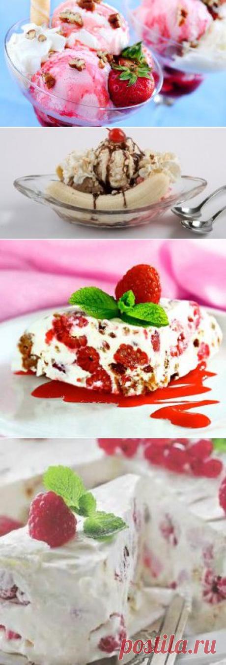 Вкусные десерты из мороженого