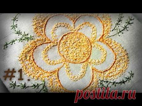 МАШИННАЯ ВЫШИВКА С НУЛЯ.УРОК 1.Настройка швейной машины,простая вышивка для изделия.Способы практики