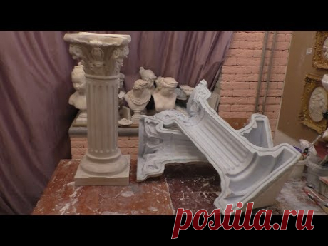 (113) Силиконовая Форма для колонны как это сделано - YouTube