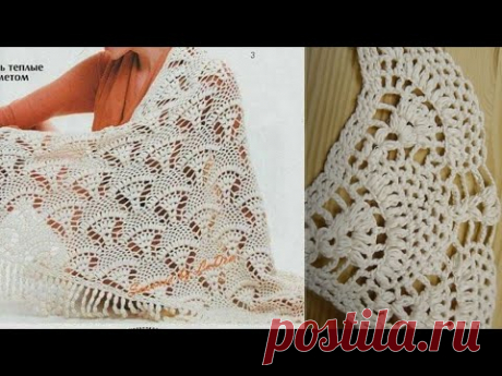 Шикарная шаль Главное ваше желание и вы ее свяжете