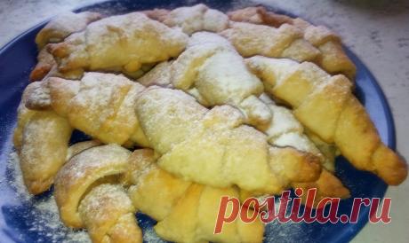 Творожные рогалики.