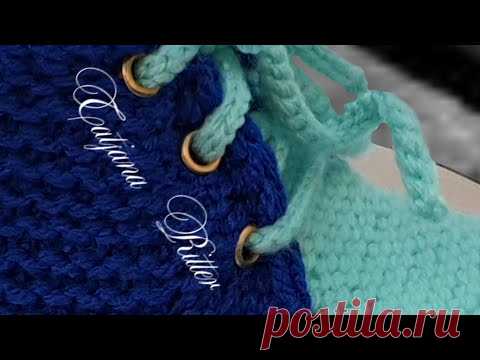 #351.  Установка люверсов на вязаных изделиях