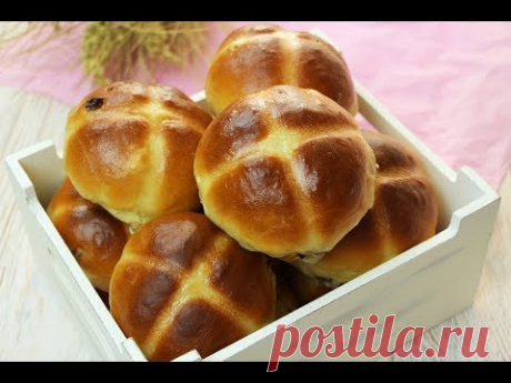 ПАСХАЛЬНЫЕ КРЕСТОВЫЕ БУЛОЧКИ✧Hot Cross Buns Recipe