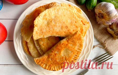 Чебуреки с мясом на сковороде — Домашняя кулинария