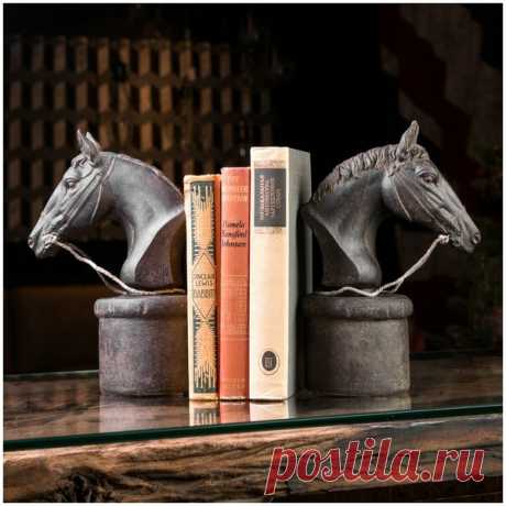 Набор из 2-х держателей для книг Bookend Horse Heads 1 купить товары для дома с быстрой доставкой на Яндекс Маркете