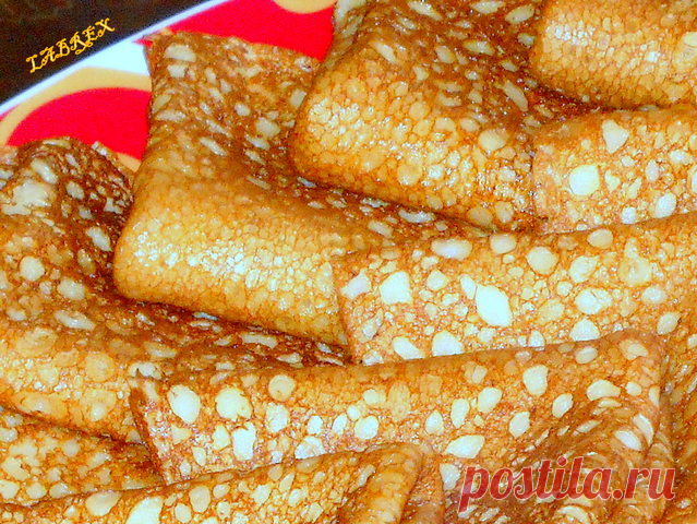 Блины с кукурузной мукой на кефире