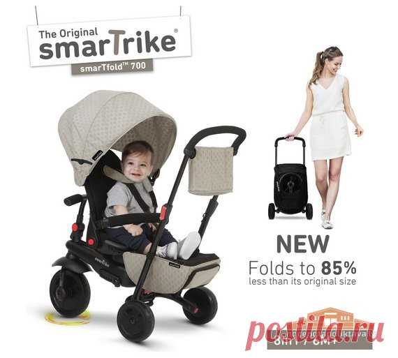 Smart Trike Smart Fold 700 - Trīsritenis / transformeris 8 in 1 – nocenotanoliktava.lv SmarTrike 8 in 1 lielisks trīsritenis, kas aug kopā ar jūsu bērnu. Ērti un viegli saliekams, līdz pat 85% no tā sākotnējā izmēra. Pasaulē visprecīzākais saliekamais trīsritenis, saliekot, tas ir par 85% mazāks. Touch Steering tehnoloģija. Patentēta stiepļu tehnoloģija nodrošina gludu un vieglu braukšanu. Liels rotējošs priekšējais  ritenis ar iebūvētiem amortizatoriem. 5 punktu drošības josta …