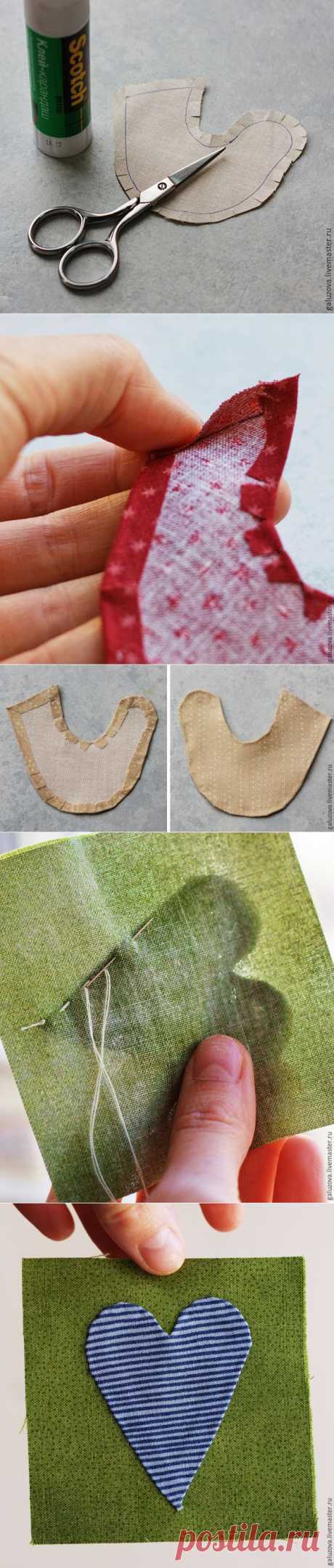 Ещё один способ пришивания аппликации - Ярмарка Мастеров - ручная работа, handmade