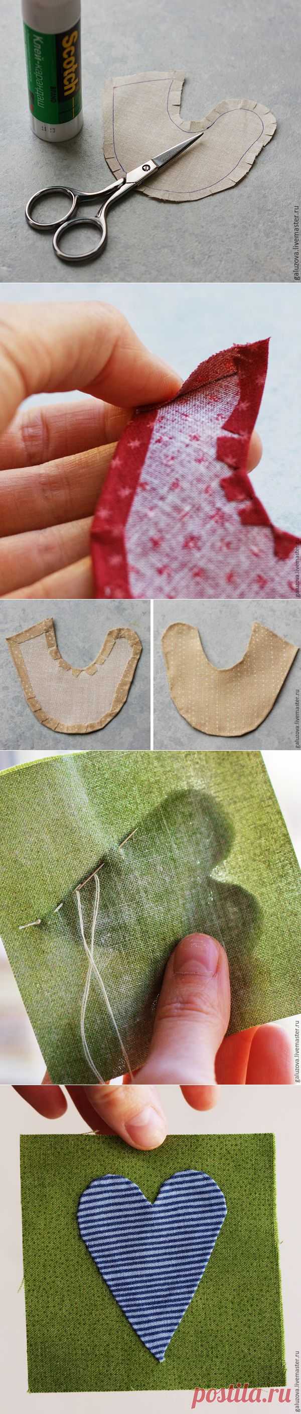 Ещё один способ пришивания аппликации - Ярмарка Мастеров - ручная работа, handmade