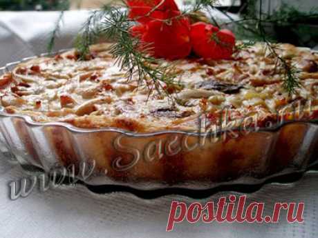Киш с курицей - рецепт с фото
