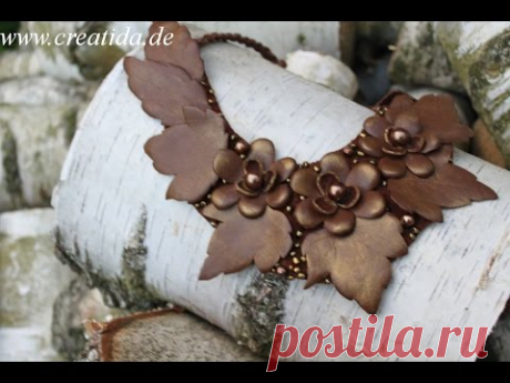 Lederschmuck Halskette Tutorial✿Украшения из кожи МК✿Leather jewelry