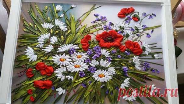 #работы_вышитые_лентами@lenty_i_vyshivka Марина Борзенко