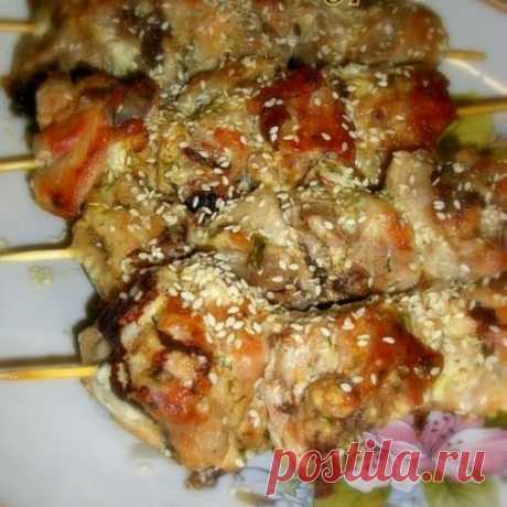 Шашлык из курицы.