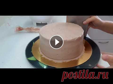 Самое простое украшение шоколадного торта  Самое простое украшение шоколадного торта...