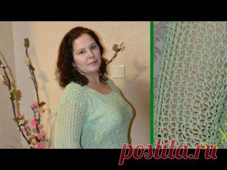 Летняя ажурная кофточка крючком от Натальи Роговой/ Экспресс МК + СХЕМЫ
