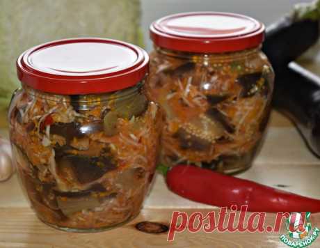 Баклажанный салат с капустой на зиму – кулинарный рецепт