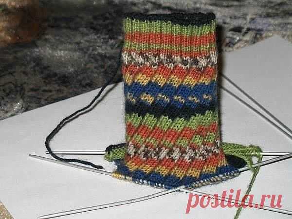 Вяжем косую резинку спицами
