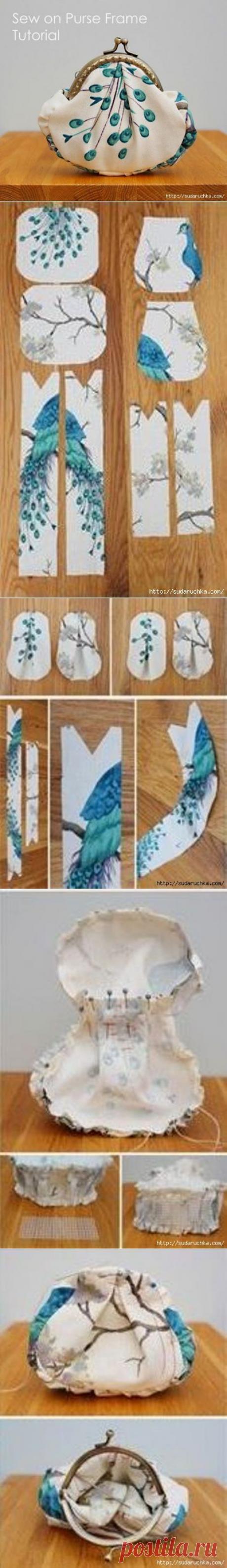 КОШЕЛЕК С ФЕРМУАРОМ. | Варварушка-Рукодельница