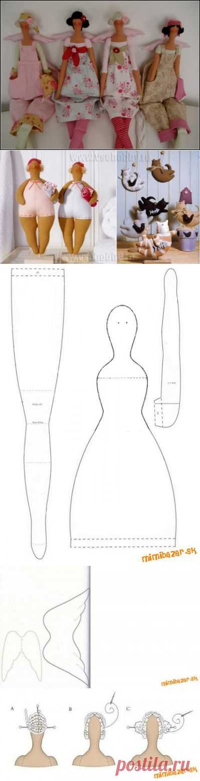 Про куклу Тильду + выкройка + МК | Подружки