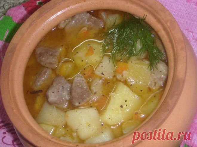 Сытный ужин для всей семьи - картошечка с мясом по-деревенски!