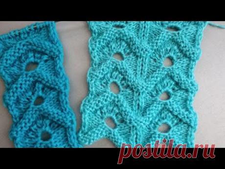 Wavy Knit Stitch Pattern | Wellenmuster | Punto ondulato | Punto ondulado