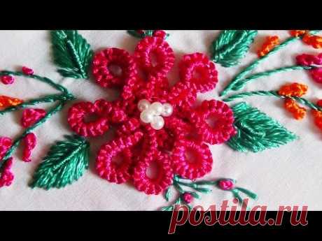 Hand Embroidery: Twisted Caston Double Stitch