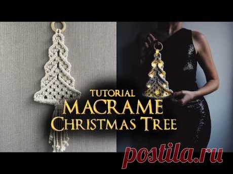 Tutorial Macrame Christmas tree #4 - YouTube