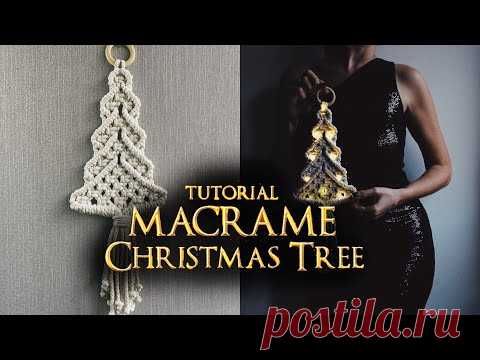 Tutorial Macrame Christmas tree #4 - YouTube