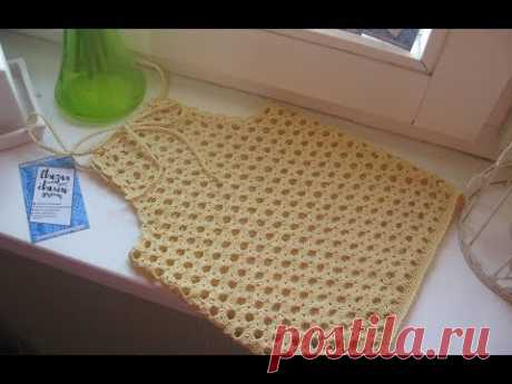 вязаный ТОП для ДЕВОЧКИ крючком ☆ Детский ТОП 👶 Blusa De Crochê ☀ Knitting crochet top for girls🔒