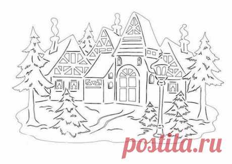 Новогодние вытынанки: шаблоны и схемы на окна 2018, как изготовить - фото