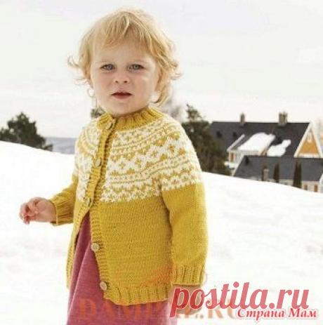 Детский жакет в скандинавском стиле - Вязание - Страна Мам