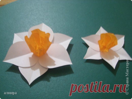 Открытка с нарциссами.МК | Страна Мастеров