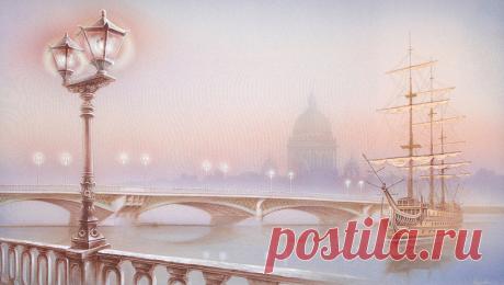 Когда сквозь тьму пробьётся лучик света, цветок любви отпустит сладкий сон...Роспись по шёлку Андрея и Вероники Русско